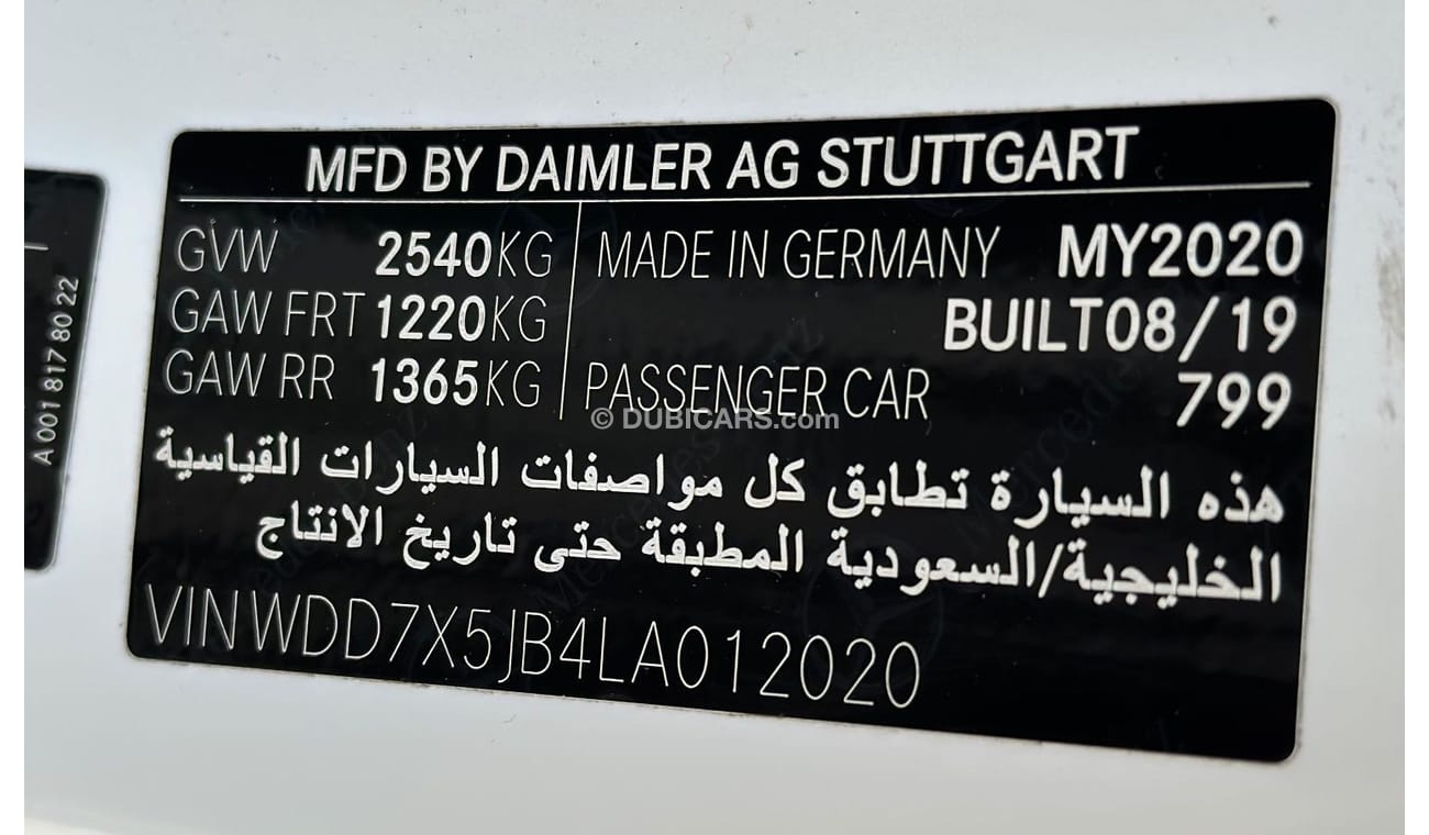 Mercedes-Benz AMG GT 43 Mercedes GT43 AMG Panoramic V6 3.0T  Head-up Display  360 Camera  2020 GCC Under Warranty