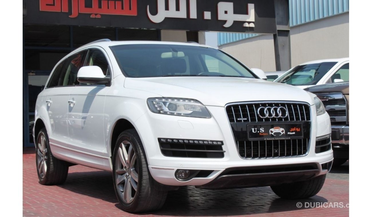 أودي Q7 QUATRO V6 3.0 FULLY LOADED 2015 GCC FSH WITH AGENCY IN MINT CONDITION