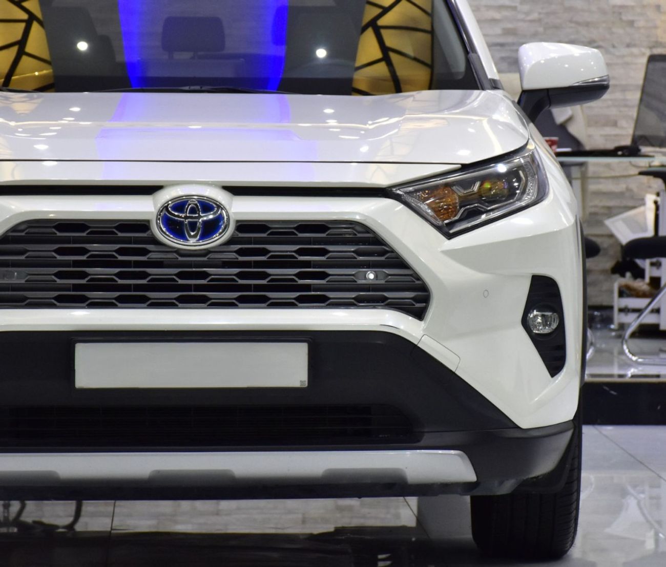 تويوتا راف ٤ EXCELLENT DEAL for our Toyota Rav4 Hybrid ( 2021 Model ) in White Color GCC Specs