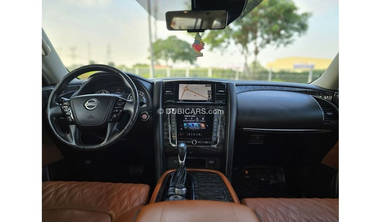 Nissan Patrol LE Platinum City NISSAN PATROL PLATINUM V8 2021 GCC SINGLE OWNER WITH AGENCY SERVICE IN MINT CONDITI