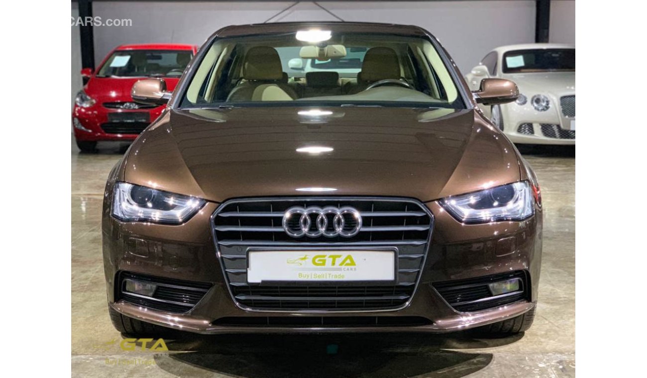 أودي A4 2015 Audi A4 35TFSI, Warranty, Full Audi History, GCC, Low Kms