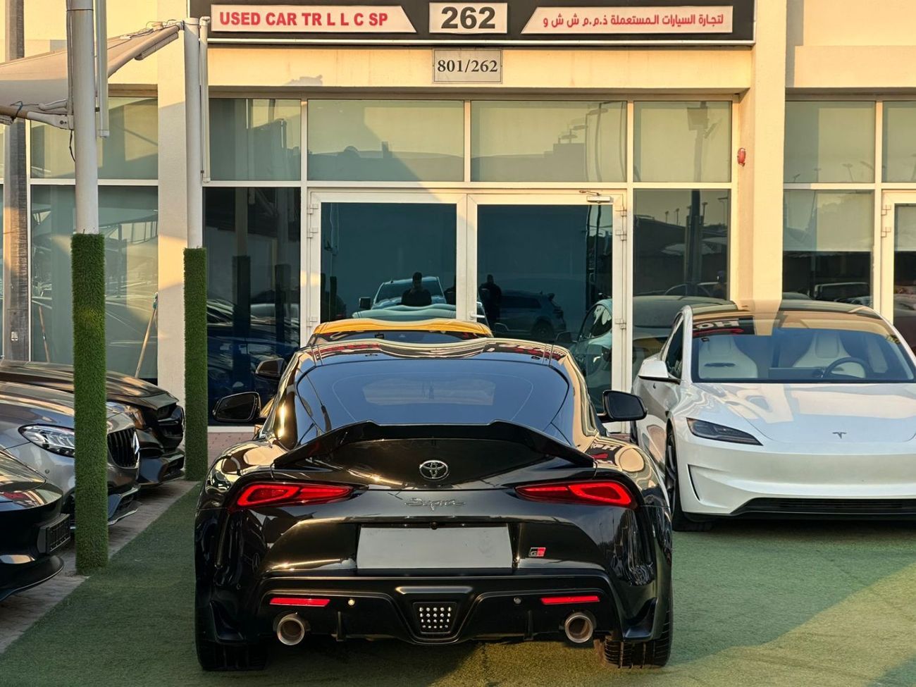 تويوتا سوبرا تويوتا سوبرا GR V6 خليجي صبغ وكالة تشييكات وكاله تحت الضمان جير عادى بحاله ممتازه