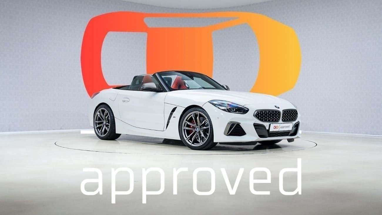 BMW Z4 M40i Roadster | AED 3,219 PM | Warranty Sept-2026 | GCC