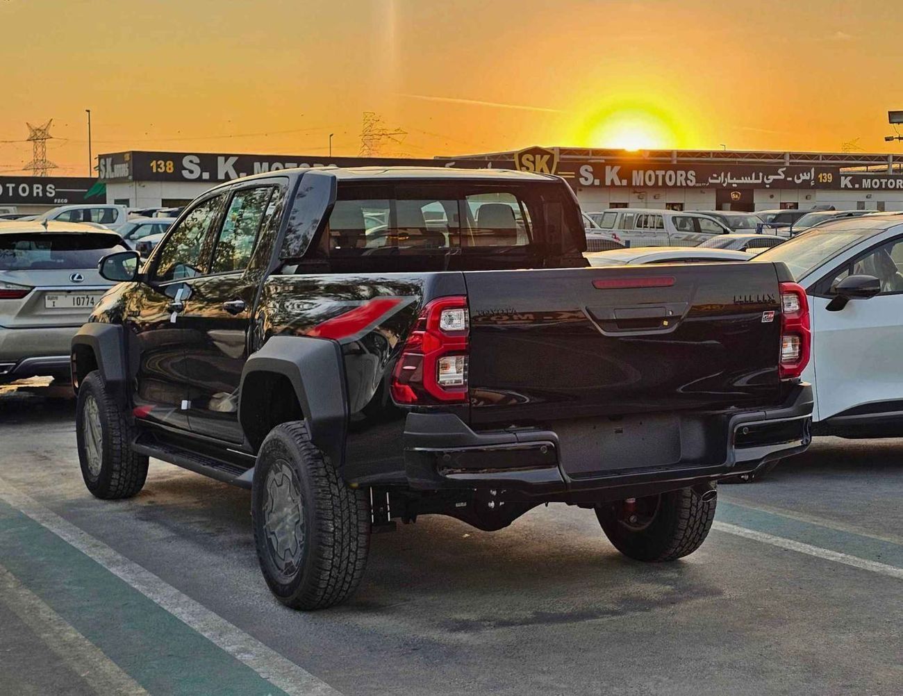تويوتا هيلوكس GR SPORT WIDE BODY/ 4.0L PETROL /OVER FENDER /360*CAMERA/DRIVER PWR SEATS WITH LATHER (CODE # HGRPKW
