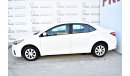 Toyota Corolla 1.6L SE 2015 GCC DEALER WARRANTY WITH 1 YEAR OR 20K SERVICE CONTRACT