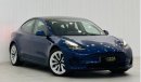 Tesla Model 3 *Brand New* 2021 Tesla Model 3 Standard Plus, 2025 Tesla Warranty, Delivery Kms, Full Options, GCC
