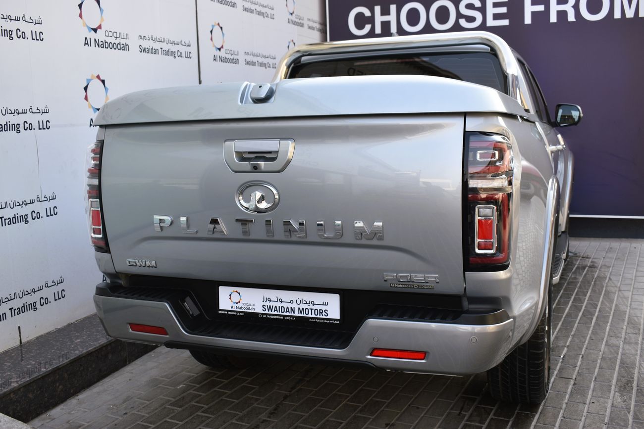 Great Wall Poer AED 1350 PM PLATINUM 4WD 2.0T AT GCC AGENCY WARRANTY UP TO 2026 OR 100K KM