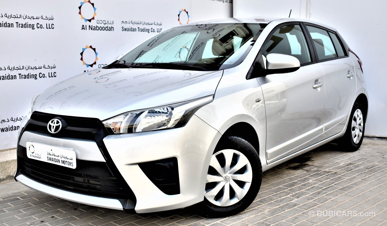 Toyota Yaris 1.3L SE HATCHBACK 2017 GCC 1YR/20K KM SERVICE CONTRACT DEALER WARRANTY