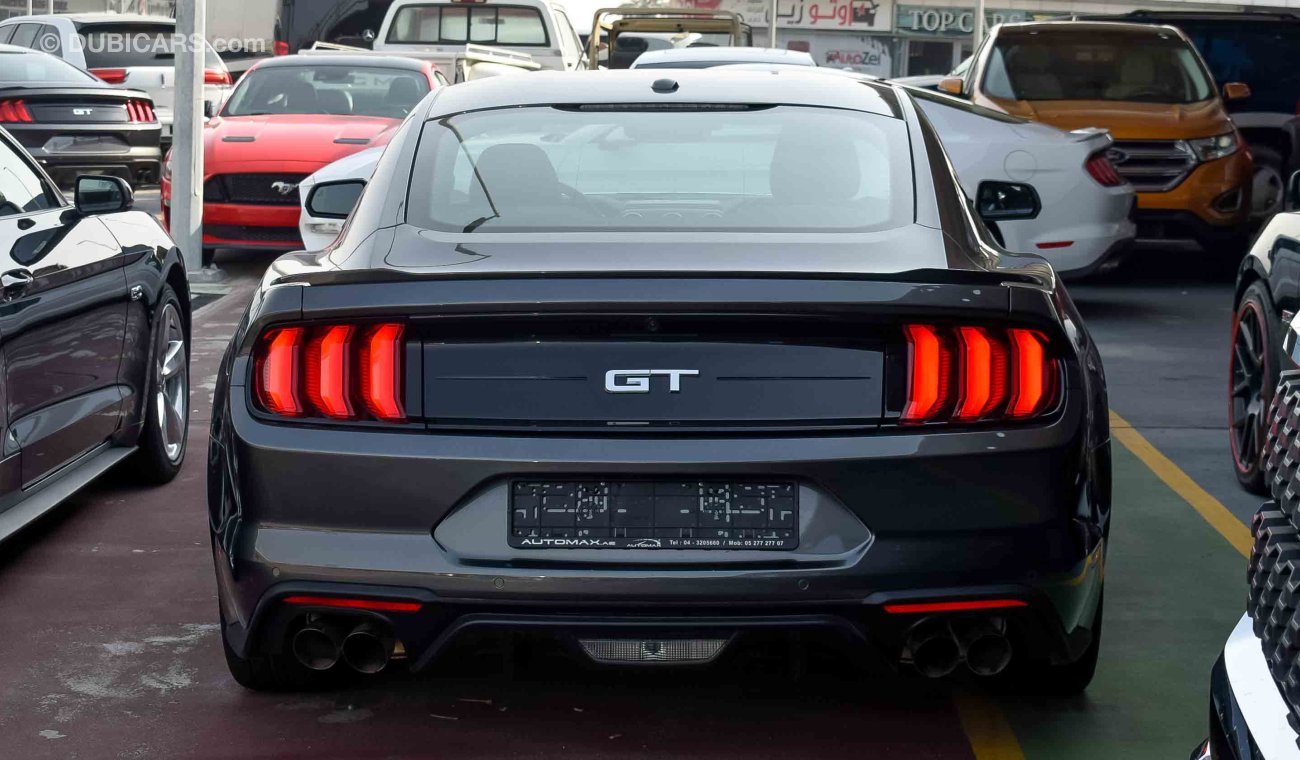 Ford Mustang 2019 GT Premium, 5.0 V8 GCC, 0km w/ 3Yrs or 100K km Warranty + 60K km SERV @ Al Tayer # Carbon Fiber