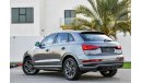 Audi Q3 35TFSI Quattro S-Line- 2016 - Under Agency Service Contract - AED 2,036 per month - 0% Downpayment