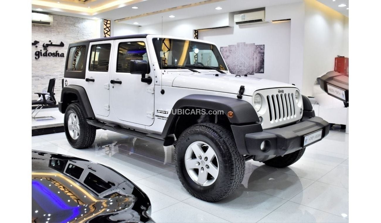 Jeep Wrangler EXCELLENT DEAL for our Jeep Wrangler Unlimited Sport ( 2016 Model ) in White Color GCC Specs