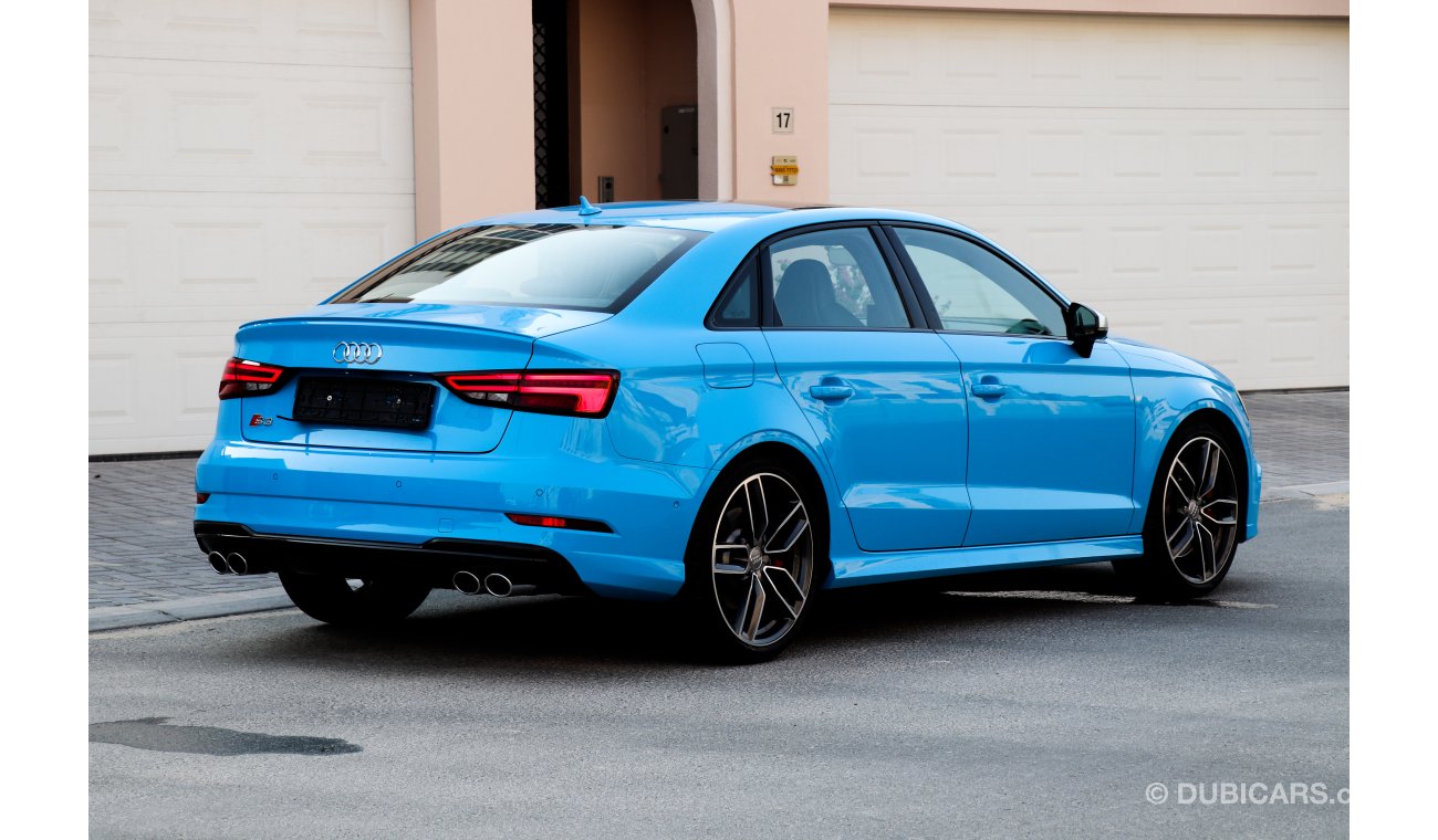 Audi S3 Exclusive Color GCC 2018 under Agency Warranty with Zero Down-Payment.