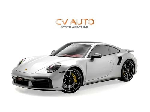 Porsche 911 Turbo S 3.8L (640 HP) Coupe | With Upgraded Akrapovic Titanium Exhaust | GCC Spec | With Warranty