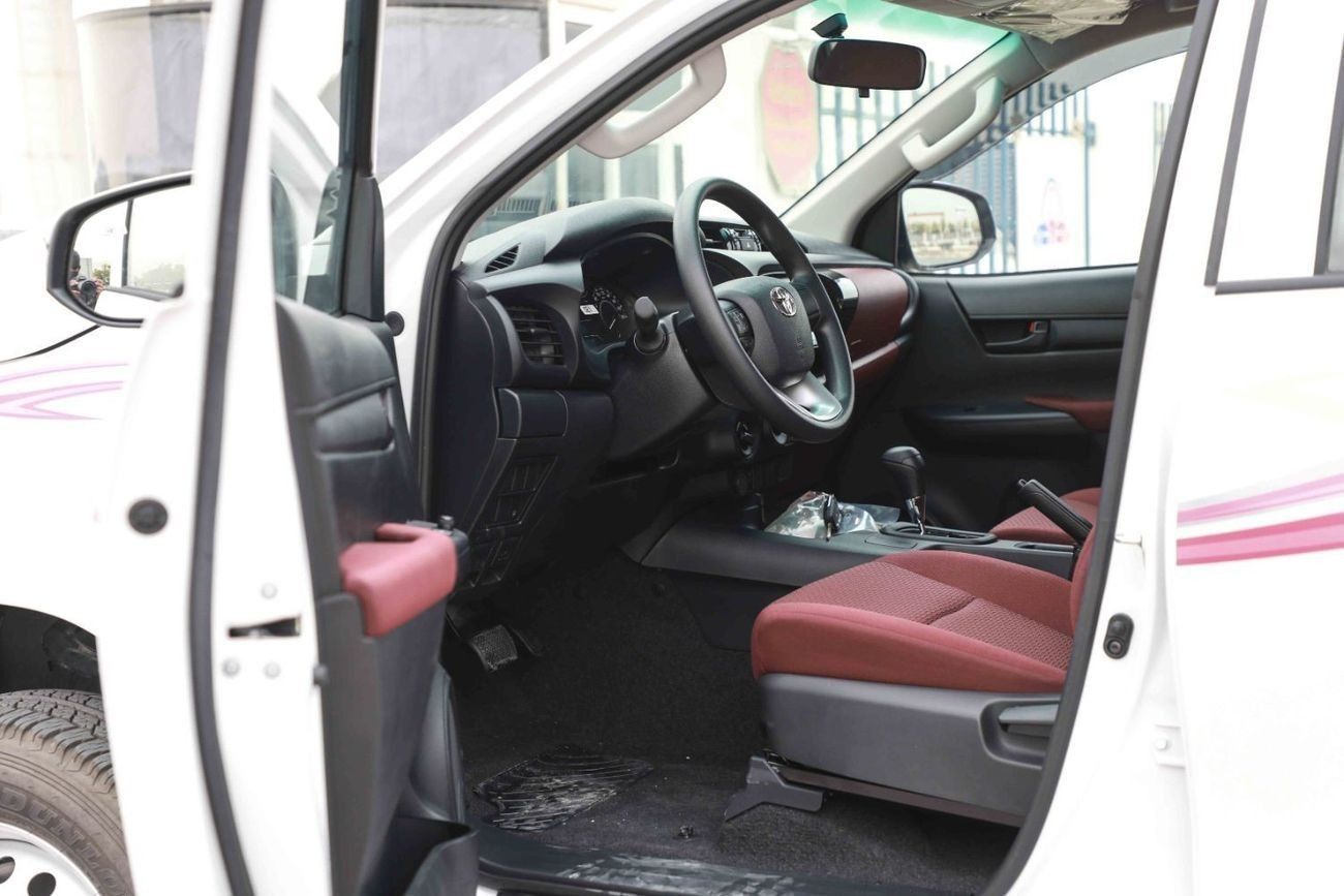 Toyota Hilux LOW 2.4 - PLATINUM WHITE PEARL inside MAROON | Export Only