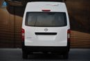 نيسان أورفان 3-Seater Automatic (4-Door) NV350 Highroof Delivery Van GCC  White Automatic