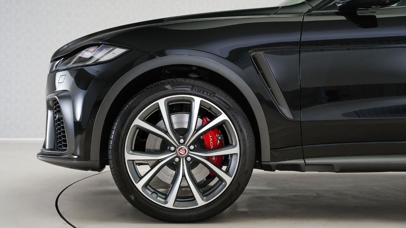 Jaguar F Pace SVR 5.0L Special Offer | AED 4,423 PM | Super Low KM, Warranty, Service Oct 2028 | F Pace P550 SVR