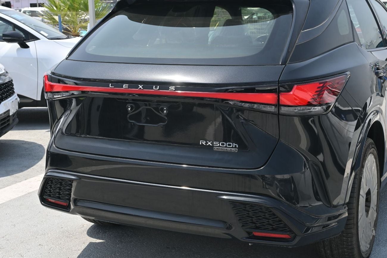 لكزس RX 500h F SPORT PERFORMANCE 2.4L Turbo + Hybrid, AWD Model 2025 Color Black