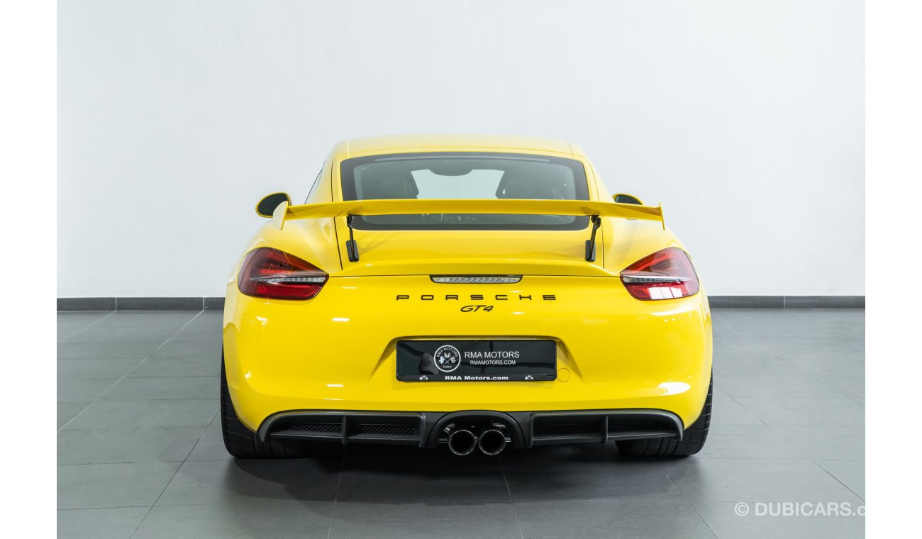 Porsche Cayman GT4 2016 Porsche Cayman GT4 Full Option Clubsport / Full Porsche Service History & Extended Porsche Warr