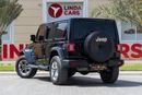 Jeep Wrangler Unlimited Sahara 3.6L Jeep Wrangler Unlimited Sahara 2023 GCC under Agency Warranty with Flexible Do