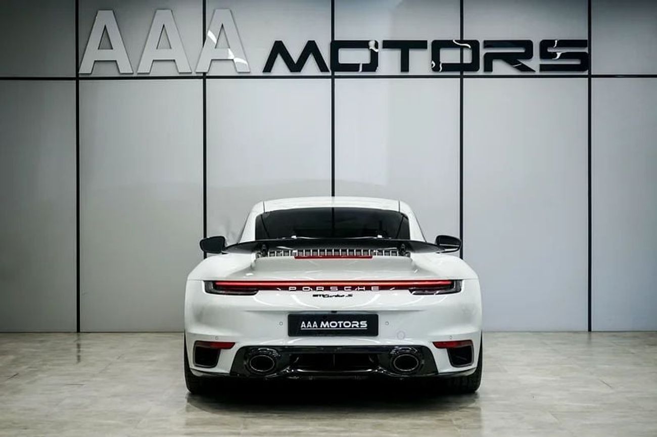 Porsche 911 Turbo 3.8L (580 HP) Coupe | GCC Specs | Full Option | Dealer Warranty Until 2027 | No Accident / No