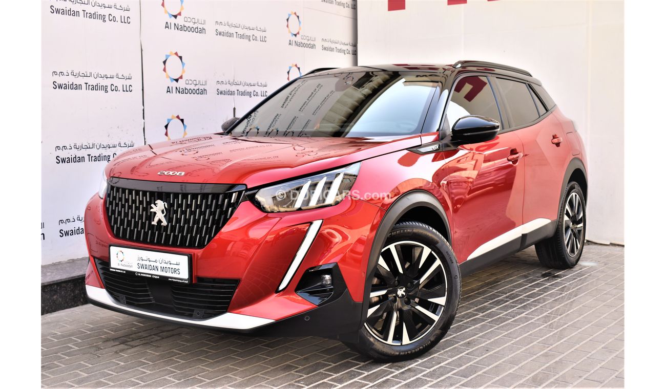 Peugeot 2008 AED 1519 PM | 1.2L GT TURBO GCC AGENCY WARRANTY UP TO 2026 OR 100K KM