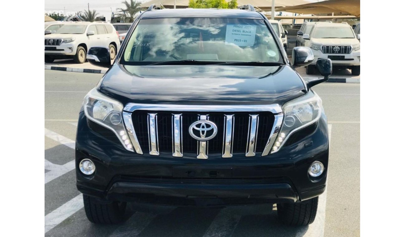 Toyota Prado toyota prado diesel engine model 2015 black colour leather seat and full electric seat  ... car very