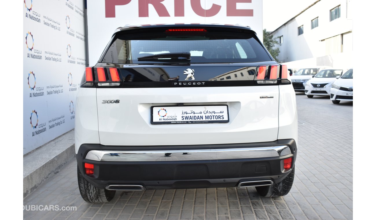 Peugeot 3008 1.6L GT LINE 2019 GCC SPECS WITH AGENCY WARRANTY AND SERVICE CONTRACT UP 2021