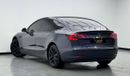 Tesla Model 3 Rear-Wheel Drive 2023 Tesla Model 3, One Year Unlimited KM Warranty ,Full Service History, GCC