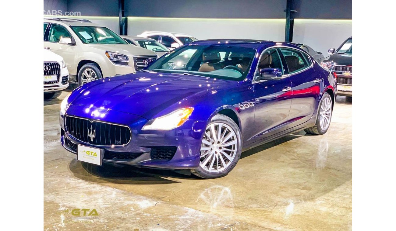 مازيراتي كواتروبورتي 2016 Maserati Quattroporte, Maserati Warranty+Service Contract, Service history, GCC, Low Kms