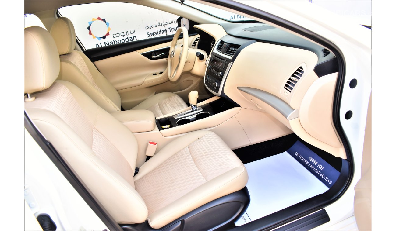 Nissan Altima AED 1076 PM | 2.5L S GCC WARRANTY
