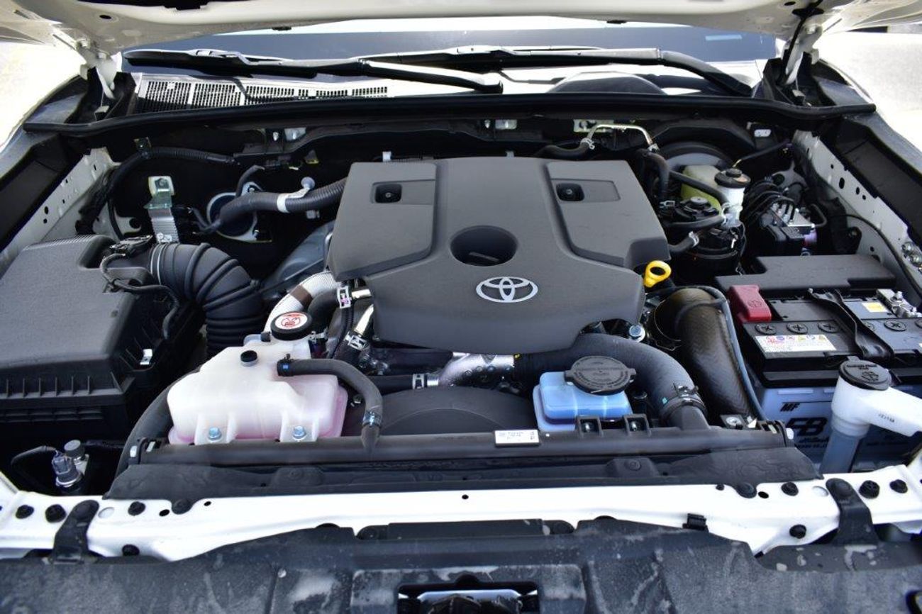 تويوتا هيلوكس 2025 MODEL TOYOTA HILUX DOUBLE CAB PIKCUP DLX-E 2.4L DIESEL 6 SEAT 4WD MANUAL TRANSMISSION.