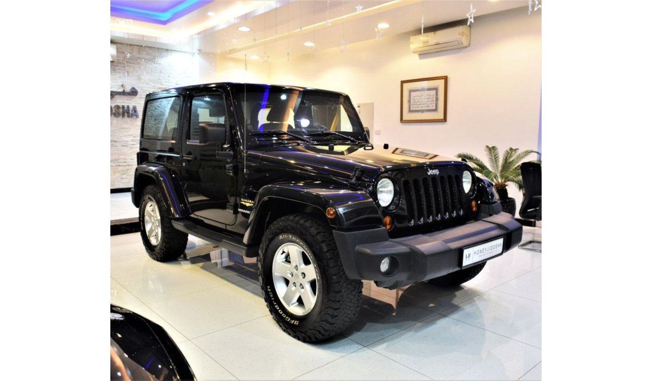 جيب رانجلر ( ONLY 38000KM ) AMAZING Jeep Wrangler SAHARA 2013 Model!! in Black Color! GCC Specs