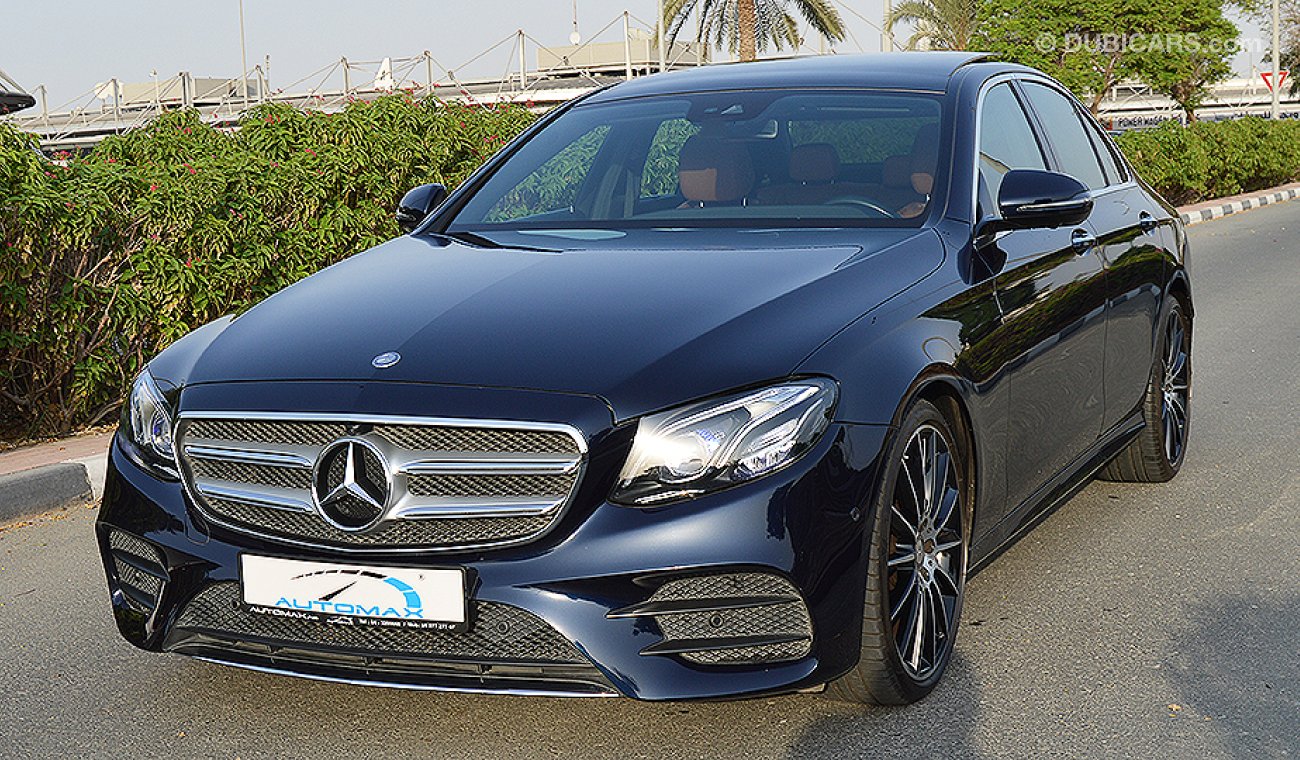 Mercedes-Benz E 400 AMG 4MATIC, 3.0L V6 GCC Specs w/ Gargash Warranty until 2021 and Gargash Service until 60,000km