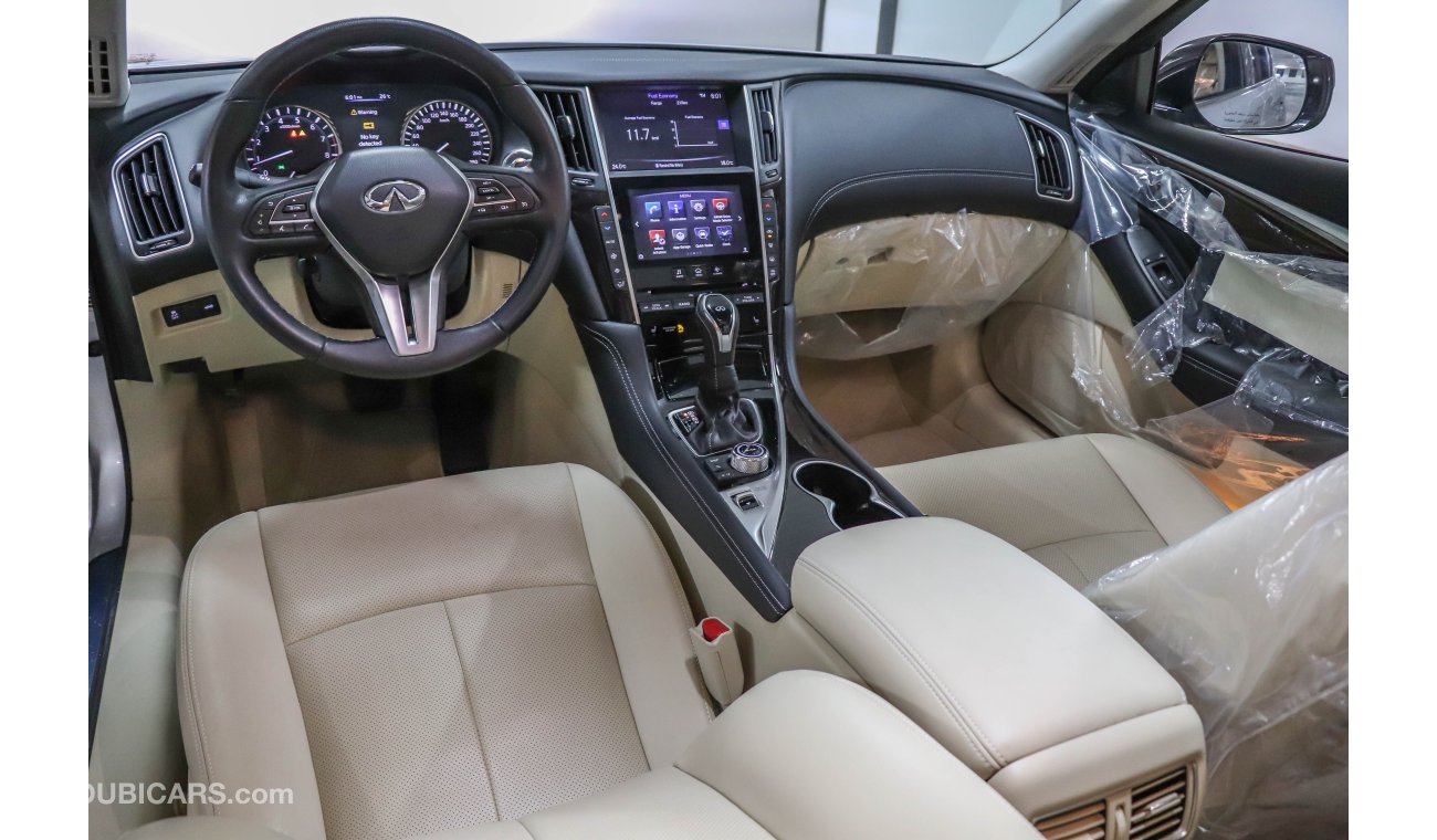 Infiniti Q50 3.0T 2019 GCC under Agency Warranty with Zero Down-Payment.