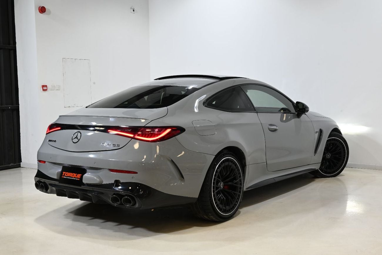 مرسيدس بنز CLE53 AMG 4MATIC مرسيدس بنز CLE 53 AMG 4MATIC+ كوبيه موديل 2025، ضمان لمدة عام، سجل صيانة كامل