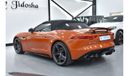 Jaguar F Type EXCELLENT DEAL for our Jaguar F-Type S V8 ( 2014 Model ) in Orange Color GCC Specs