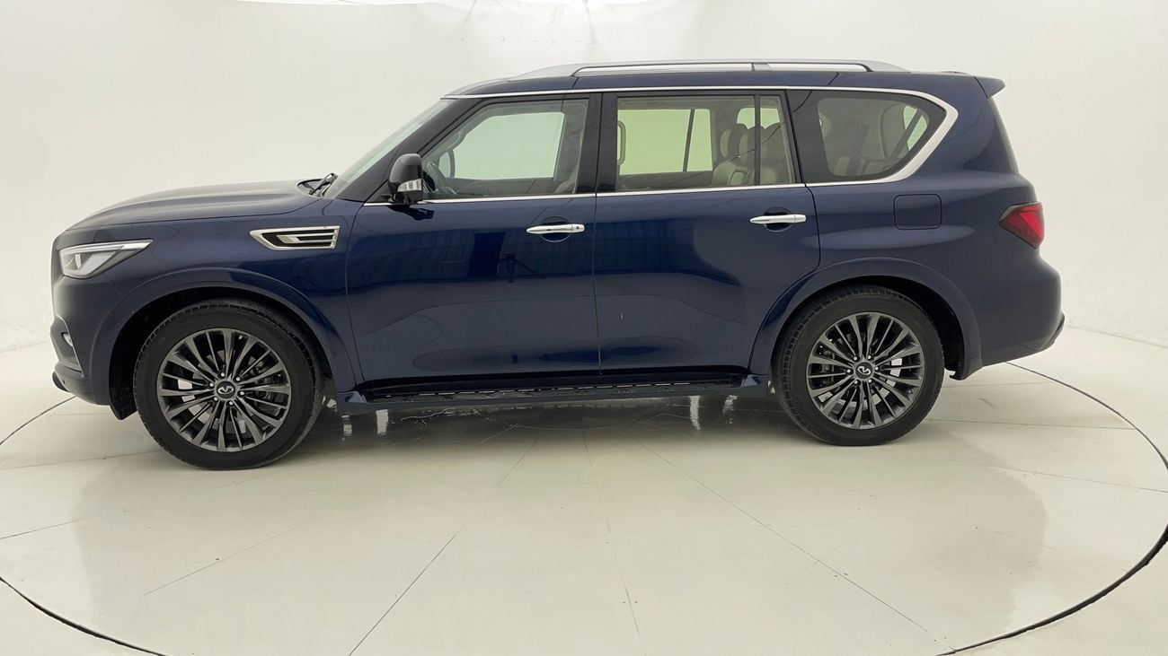 إنفينيتي QX80 LUXE SENSORY PROACTIVE BLACK EDITION 5.6 | بدون دفعة مقدمة | اختبار القيادة في المنزل