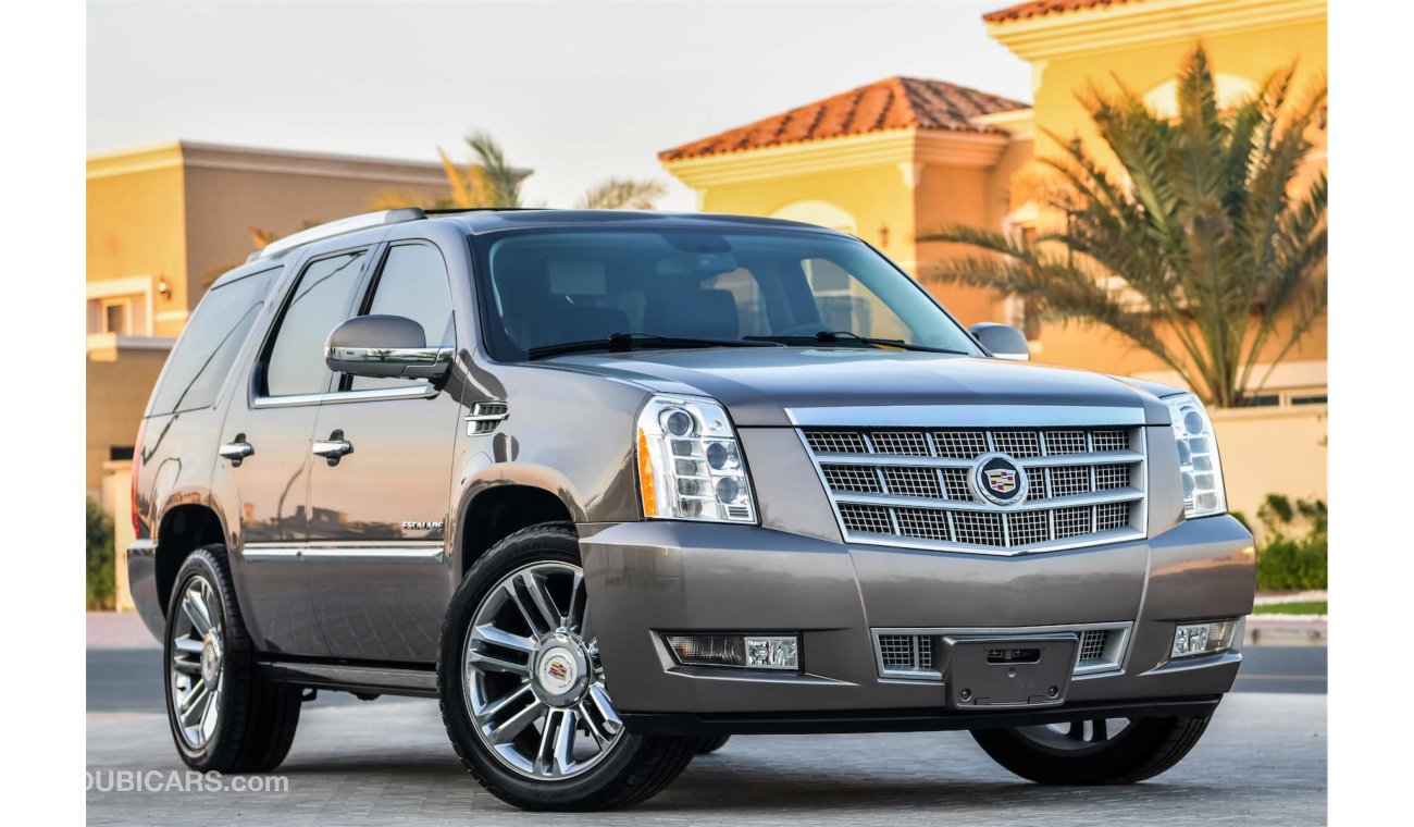 Cadillac Escalade 6.2L V8 Platinum - 2014 - 2 Years Warranty!  - AED 1,610 PER MONTH - 0% DOWNPAYMENT