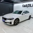 BMW 520i BMW 520i 2021 – White | Under Warranty & Service Contract | GCC Specs