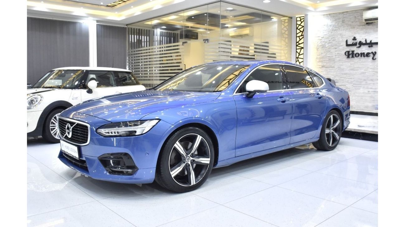 Volvo S90 EXCELLENT DEAL for our Volvo S90 T6 R- Design AWD ( 2018 Model ) in Blue Color GCC Specs