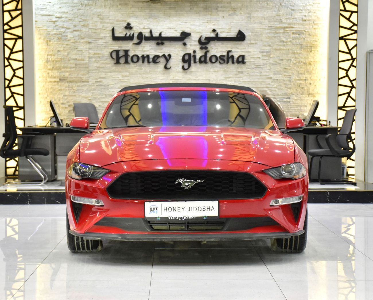 Ford Mustang EXCELLENT DEAL for our Ford Mustang ECOBOOST Convertible ( 2020 Model ) in Red Color American Specs