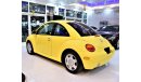 فولكس واجن بيتيل AMAZING Volkswagen Beetle 2003 Model!! in Yellow Color! Japanese Specs