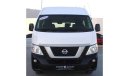 Nissan Urvan Panel Van High Roof Nissan Urvan 2019 GCC high roof high chair in excellent condition