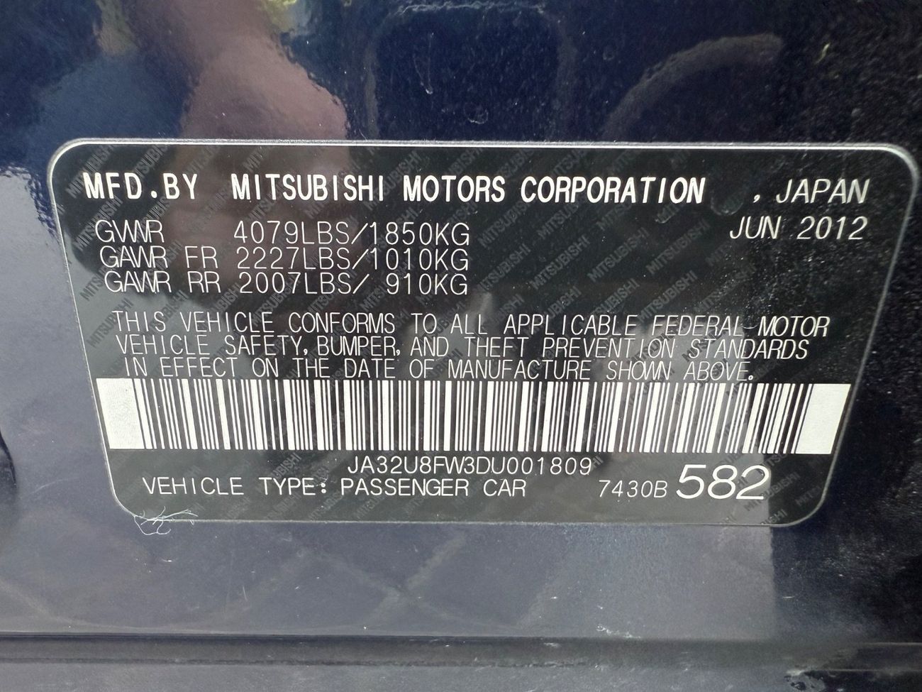 ميتسوبيشي لانسر Mitsubishi Lanser 2013 Manual 2.0