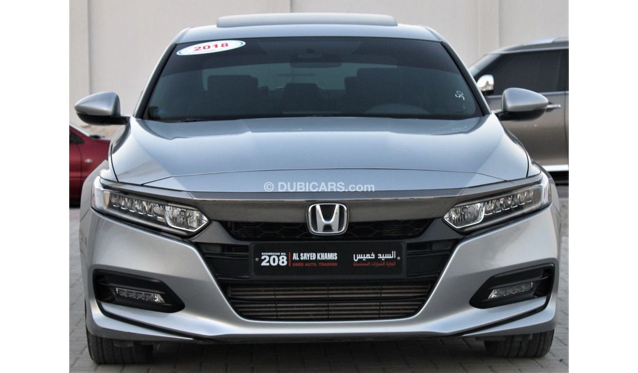 هوندا أكورد هوندا أكورد 2018 خليجي فل اوبشن بحالة ممتازة بدون صبغ بدون حوادث نظيفه جدا من الداخل والخارج