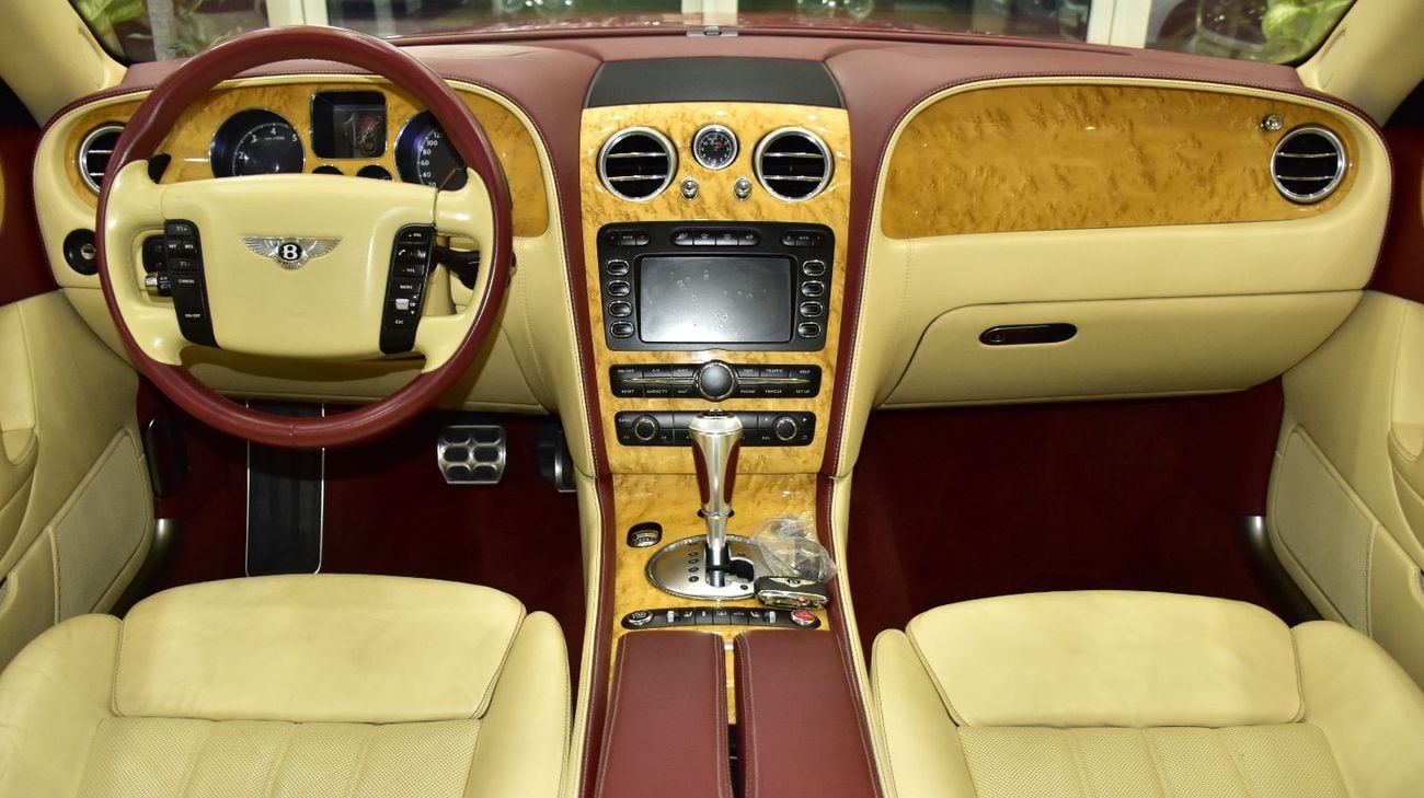 بنتلي فلاينج سبور EXCELLENT DEAL for our Bentley Flying Spur V12 ( 2007 Model ) in Orange Color GCC Specs