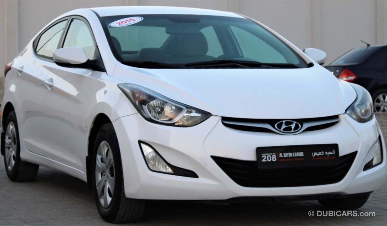 Hyundai Elantra Hyundai Elantra 2015 GCC 1600cc, in excellent condition, without accidents, very clean from inside a