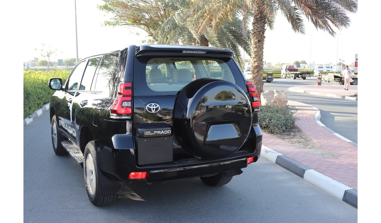 Toyota Prado 3.0L TXL DIESEL 7 SEATER AUTOMATIC BLACK COLOR BACK DOOR SPARE 2019 MODEL ONLY FOR EXPORT