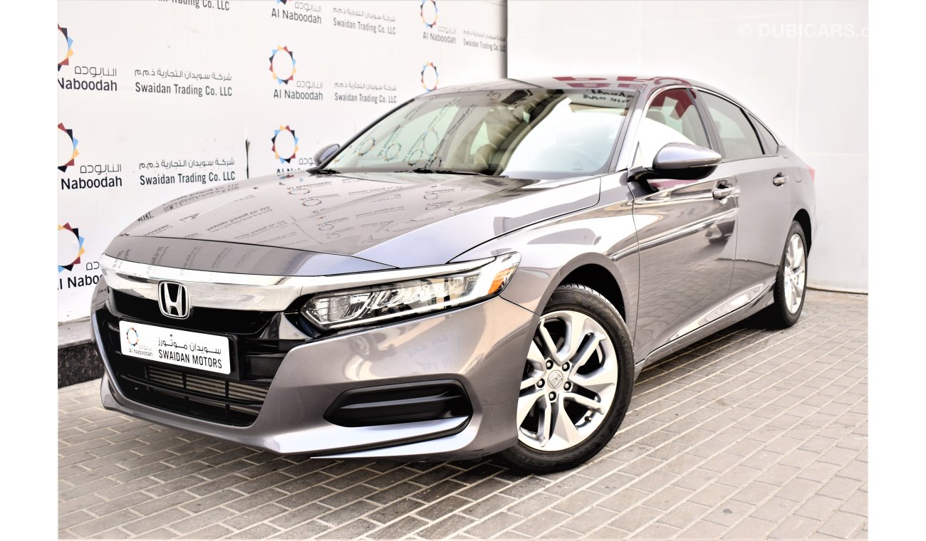 Honda Accord | AED 1760 PM | 0% DP | 1.5 TURBO LXI 2019 GCC DEALER WARRANTY