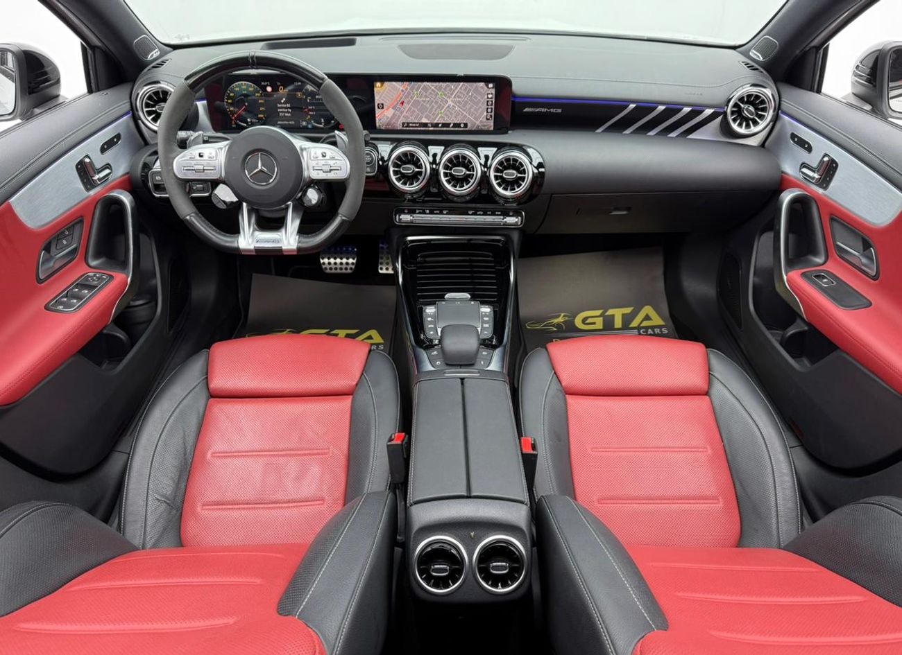 مرسيدس بنز A 45 S AMG 4MATIC+ 2021 Mercedes Benz A45 S AMG 4MATIC, 2026 MB Warranty + Service Pack, Very Low Km, GCC